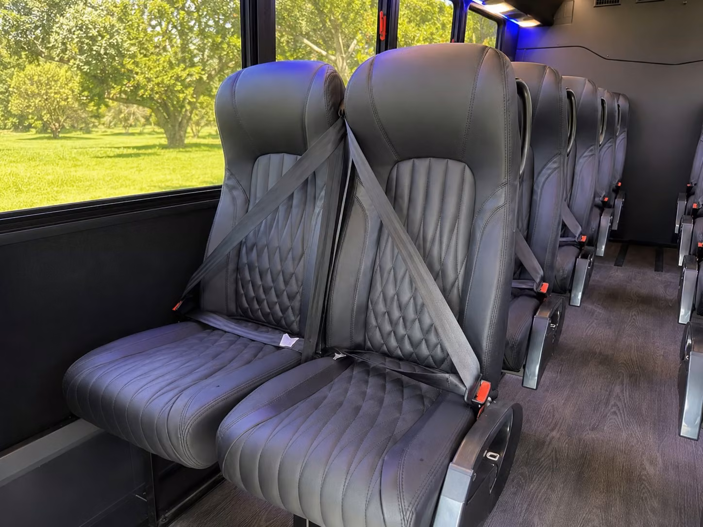 15 passenger minibus interior