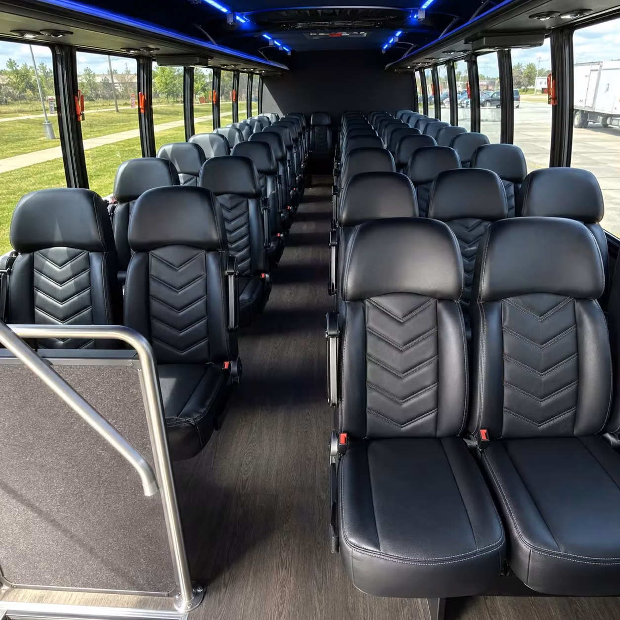 25 passenger minibus interior