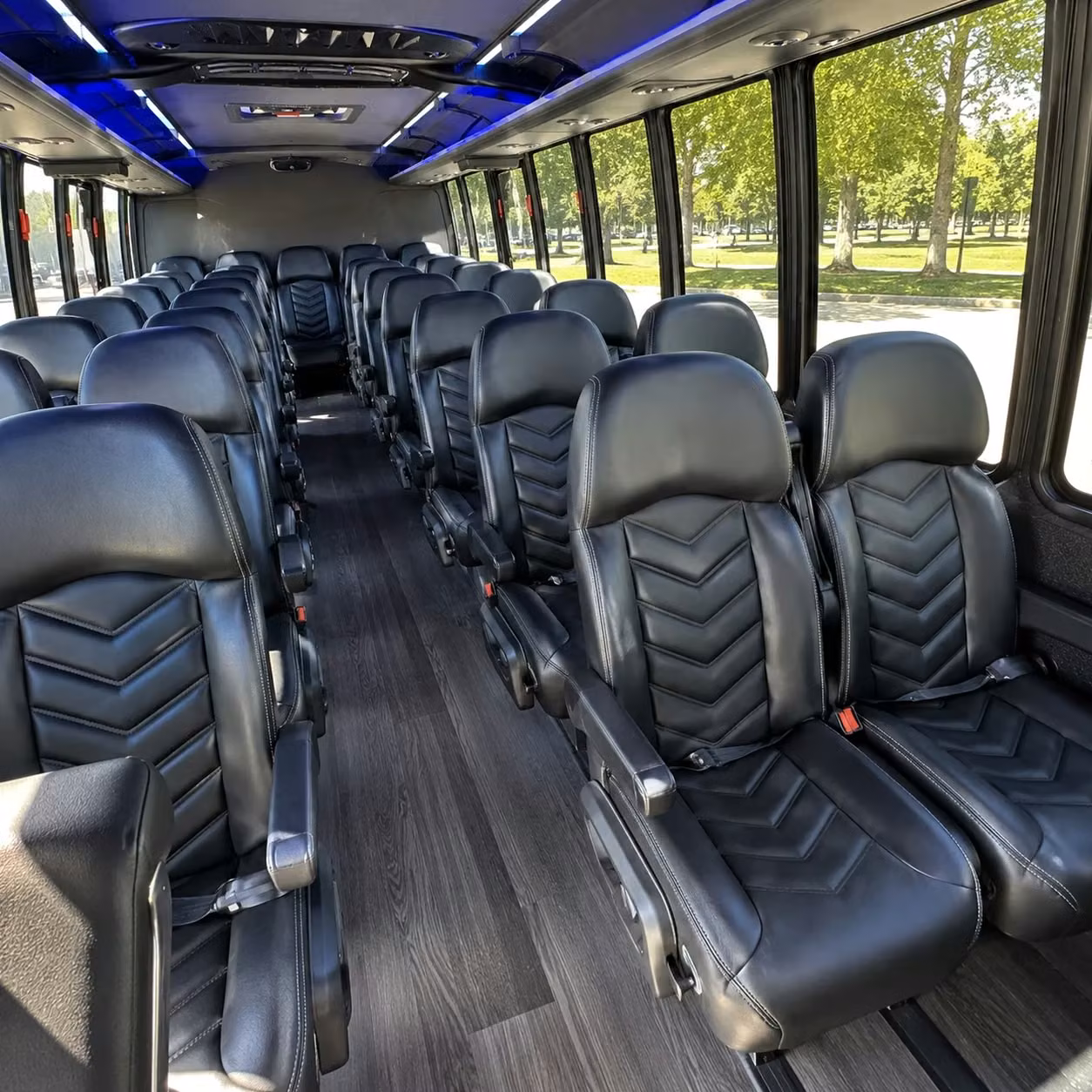 28 passenger minibus inside