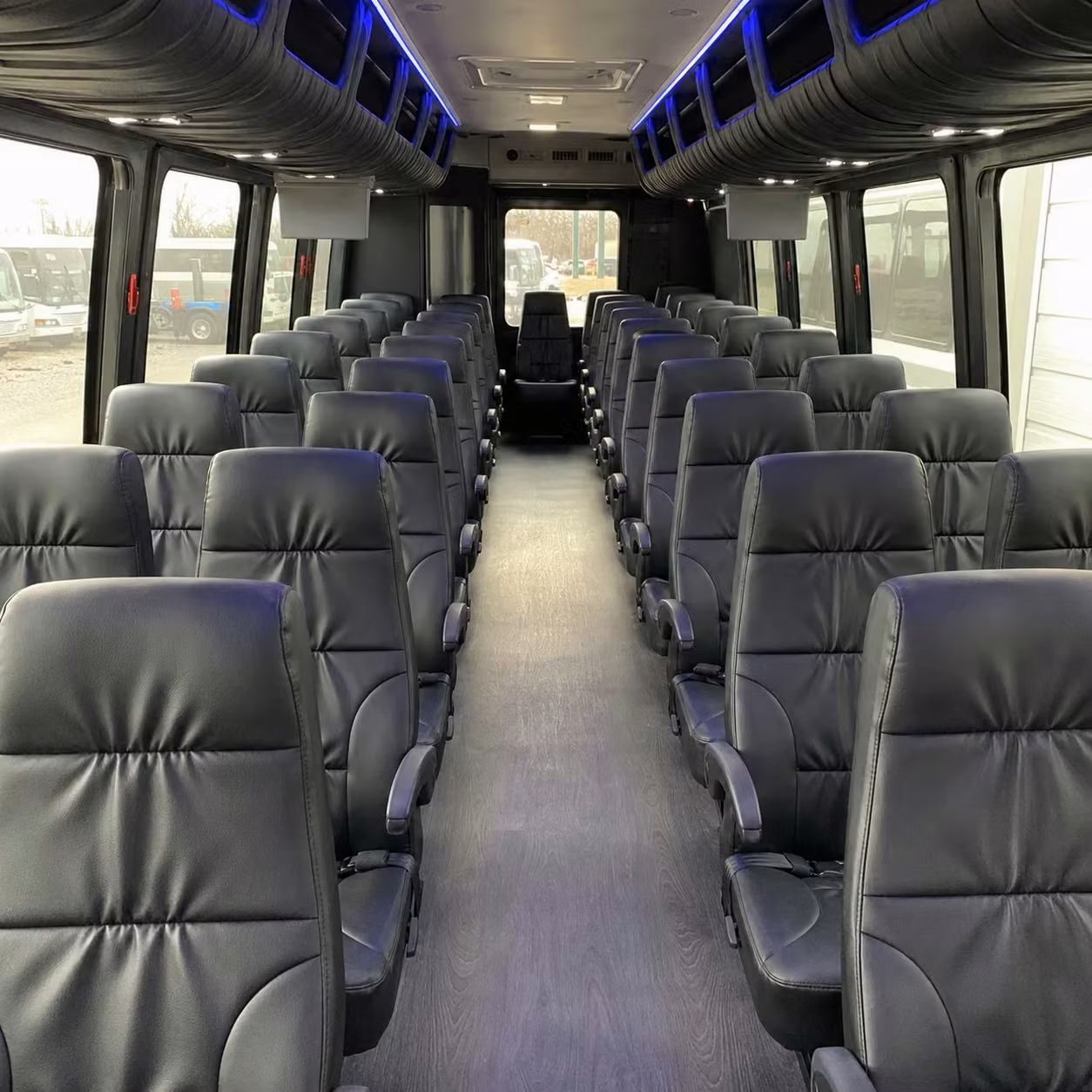 30 passenger minibus inside