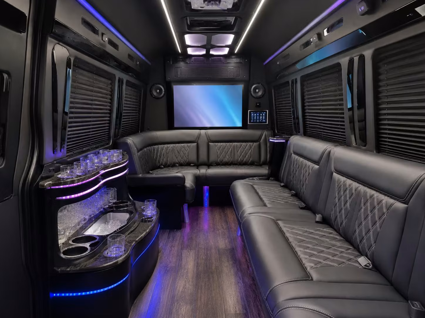 reliable day of wedding shuttle service between fayetteville ceremony and reception venues