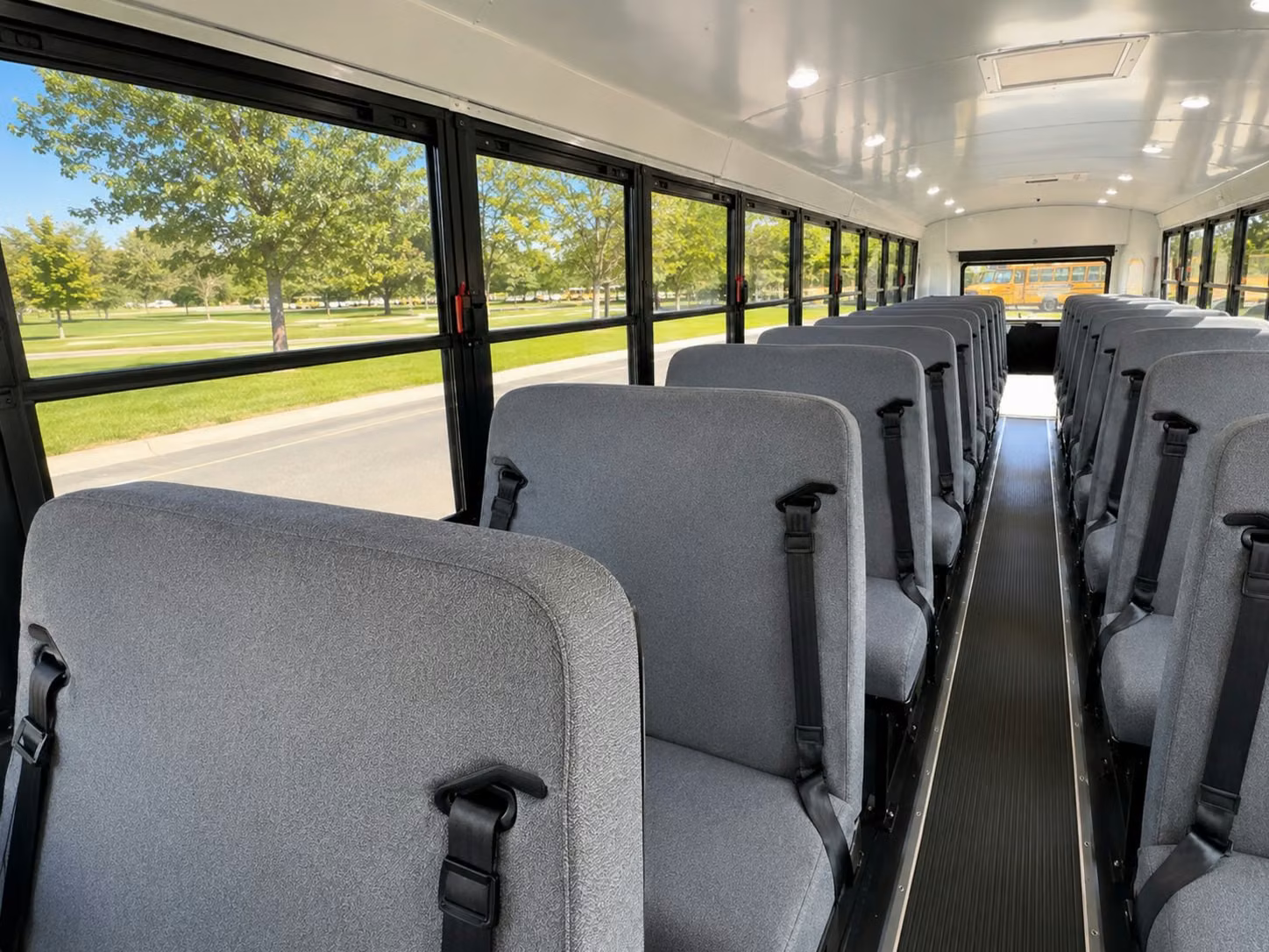 school bus interior